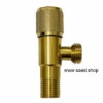 شیر پیسوار طلایی استیل 304 گارانتی دار 1/2*1/2