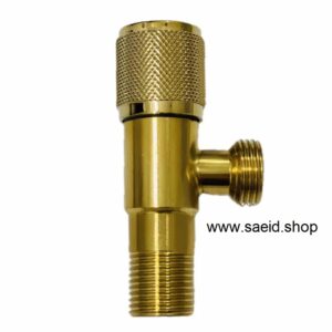 شیر پیسوار طلایی استیل 304 گارانتی دار 1/2*1/2