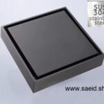 کفشور 10*10 مشکی تمام استیل ضد زنگ 10در 10 سرامیک خور ده سانت