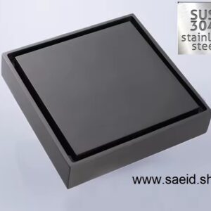 کفشور 10*10 مشکی تمام استیل ضد زنگ 10در 10 سرامیک خور ده سانت