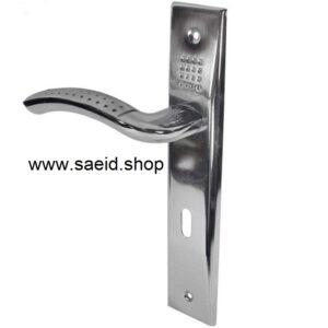 دستگیره درب چوبی کلیدی خالدار کروم 5 سال گارانتی