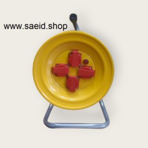 سیم سیار صنعتی قرقره ای 4 پریز