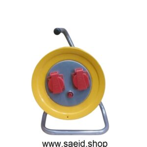 سیم سیار صنعتی قرقره ای 2 پریز