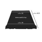 درب توالت فرنگی مشکی سیاه در نشیمن ارام بند اسان باز شو